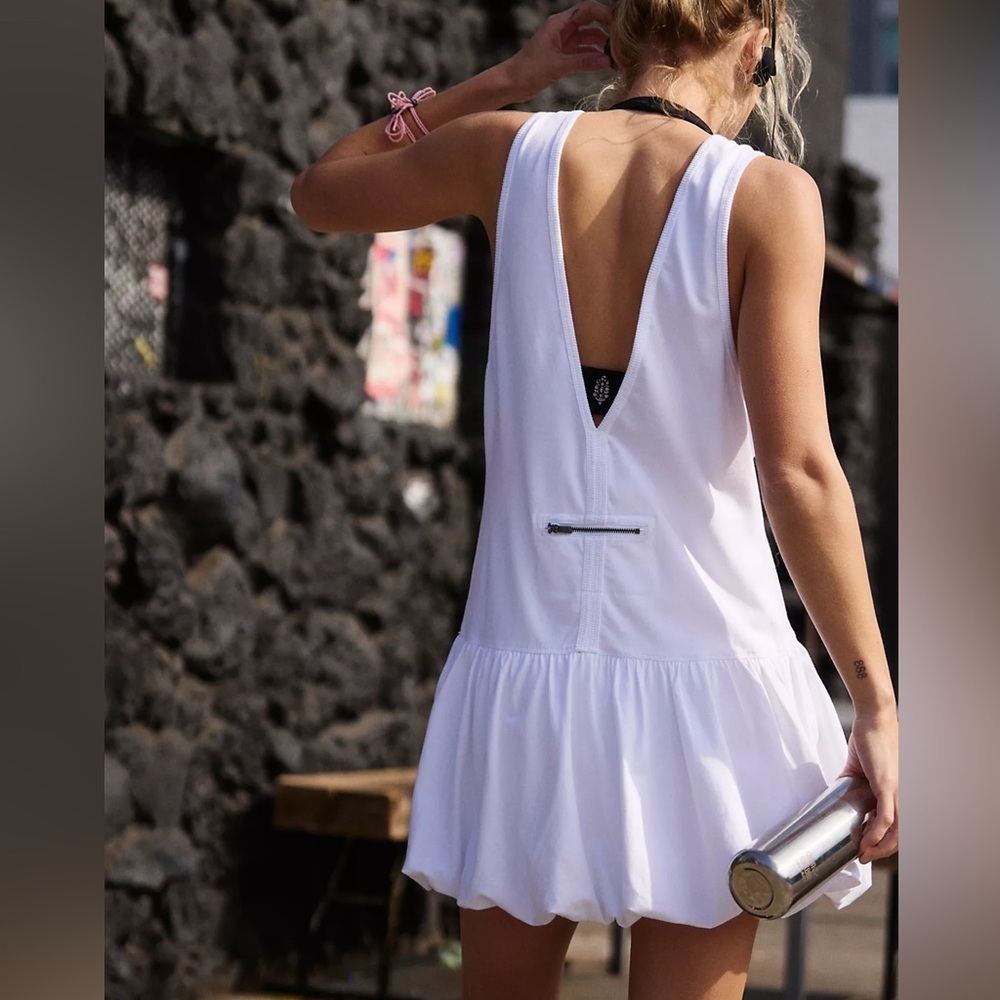 NWT Free People Movement Hot Shot Bubble Set in white women's small relaxed fit - Picture 2 of 13